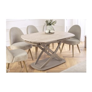 Table ATONIA beige sans extensions