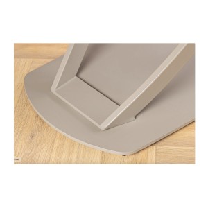 Zoom sur le pied de la table ATONIA beige