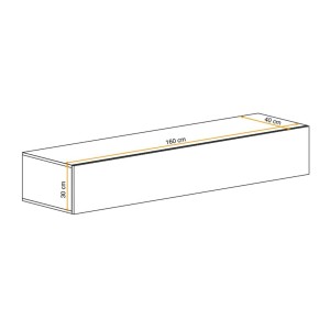Meuble TV FLY cachemire dimensions