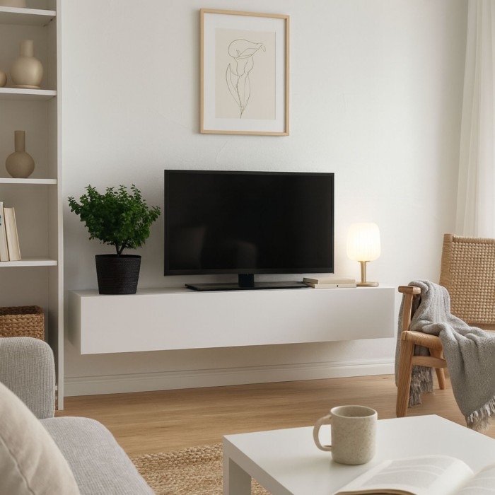 Meuble TV FLY cachemire décor 3D