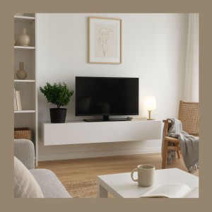 Meuble TV FLY cachemire décor 3D