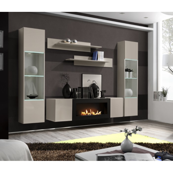 Composition murale partielle FLY cachemire décor 3D