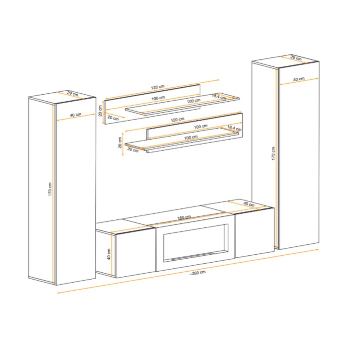 Composition murale opaque FLY cachemire décor 3D dimensions