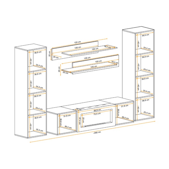 Composition murale opaque FLY cachemire décor 3D ouverte dimensions