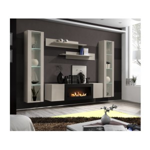 Composition murale vitrée FLY cachemire décor 3D