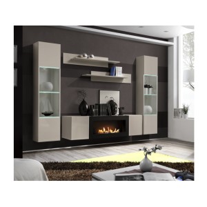 Composition murale partielle FLY cachemire décor 3D