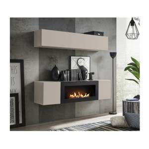 Composition murale horizontale opaque FLY cachemire décor 3D