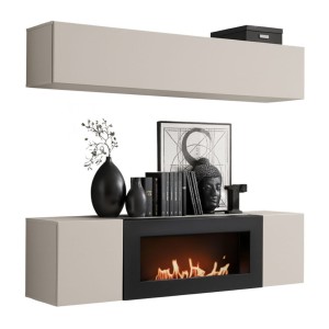 Composition murale horizontale opaque FLY cachemire fond blanc